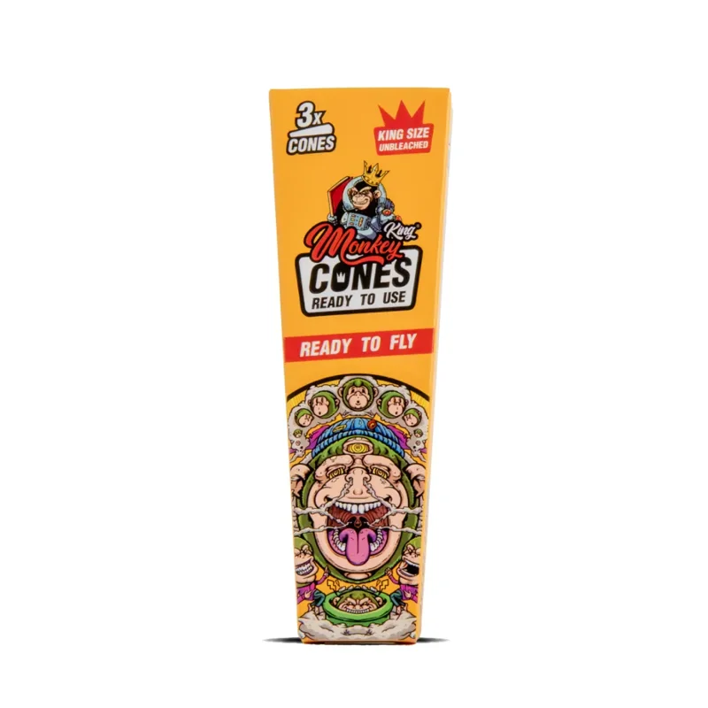 Monkey King Cones Ready To Use — Unbleached (orange)